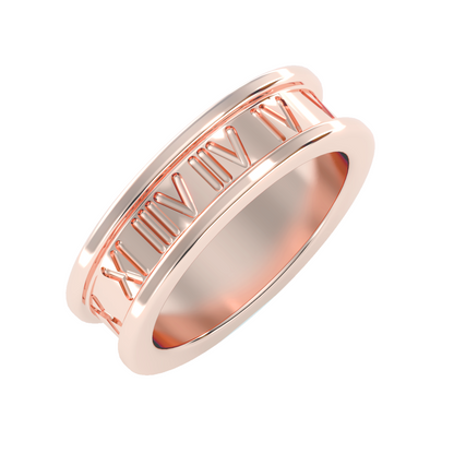 Contoured wedding band