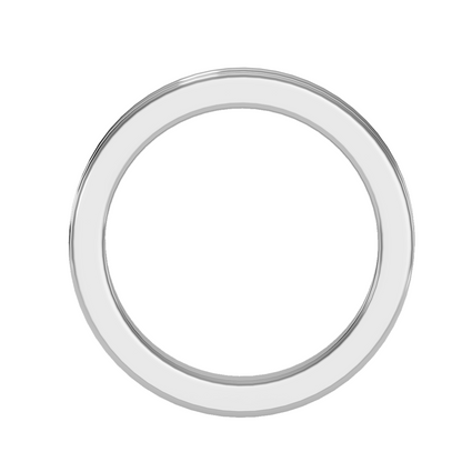 Contoured wedding band