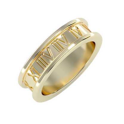 Contoured wedding band