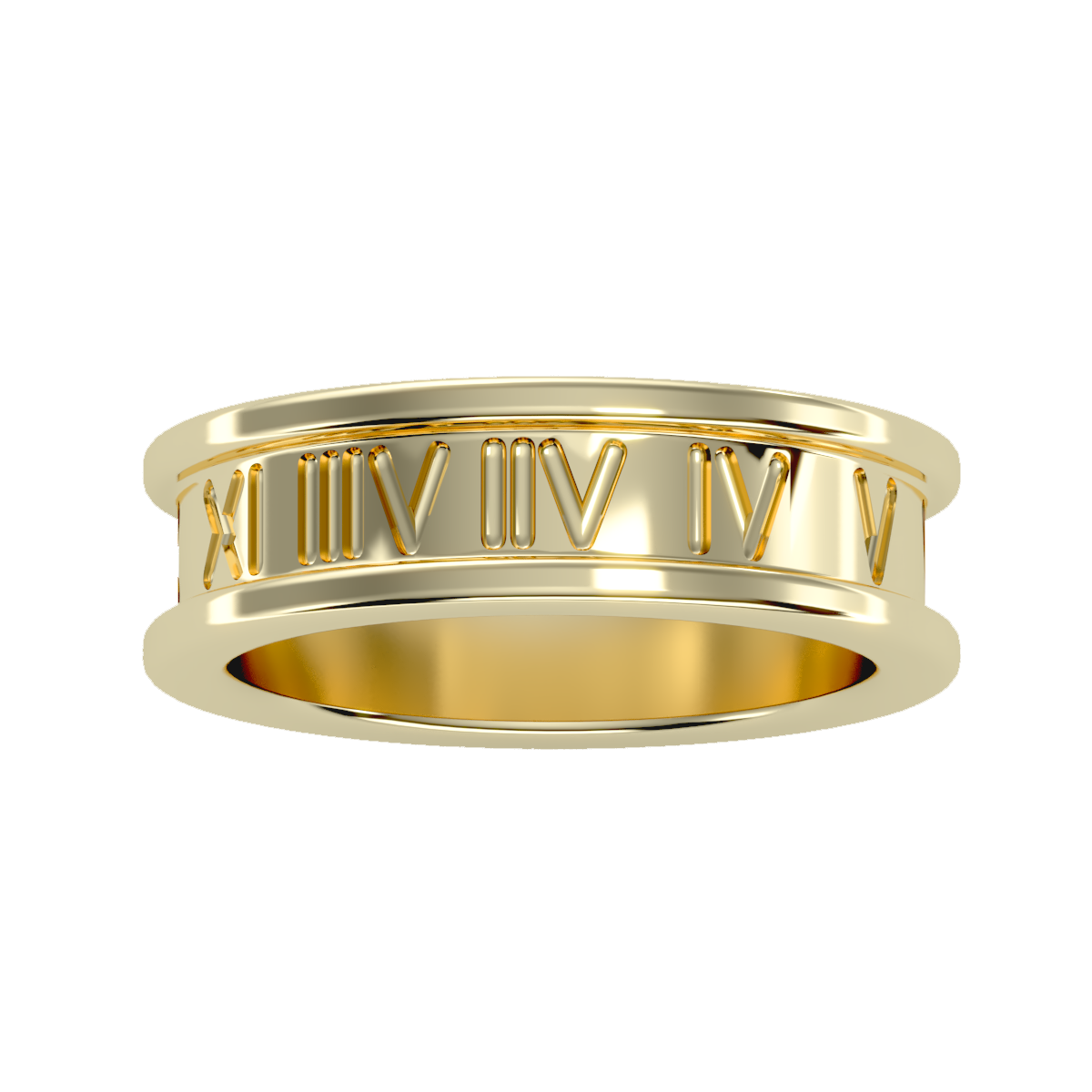 Contoured wedding band