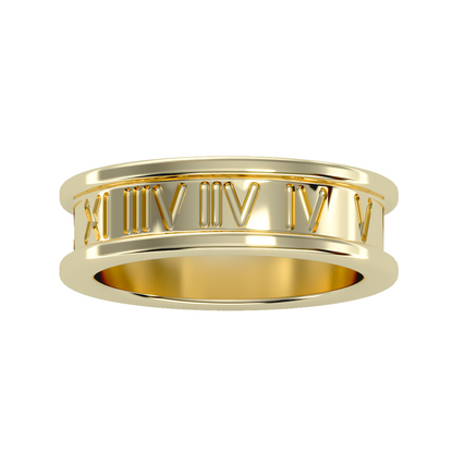 Contoured wedding band