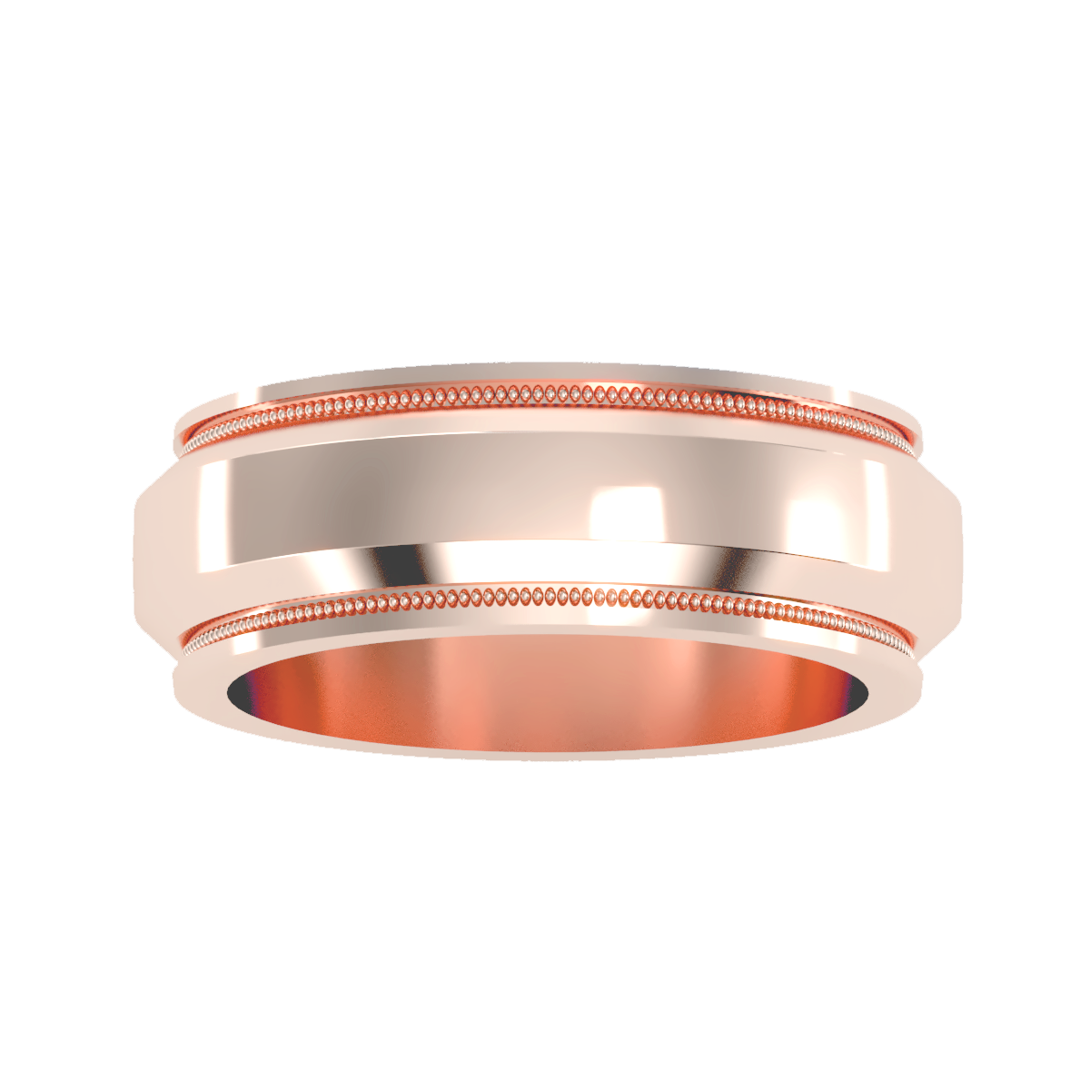 Contoured wedding band