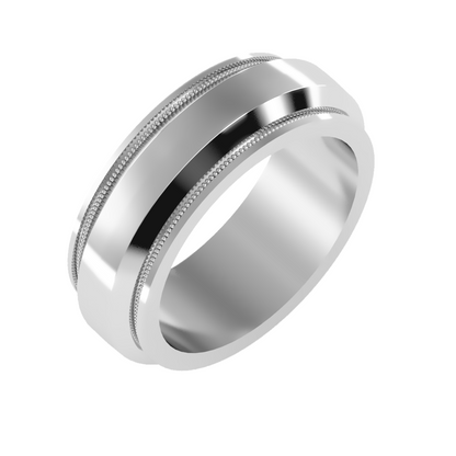 Contoured wedding band