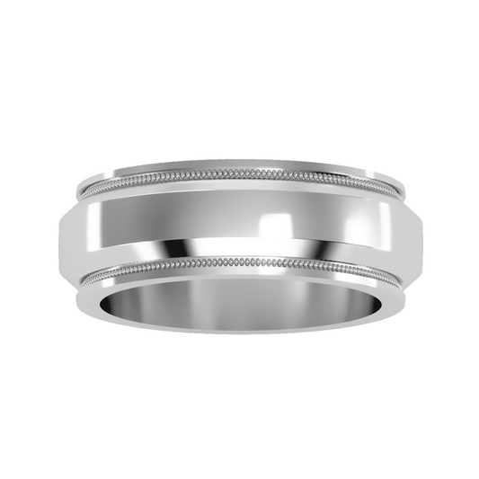 Contoured wedding band