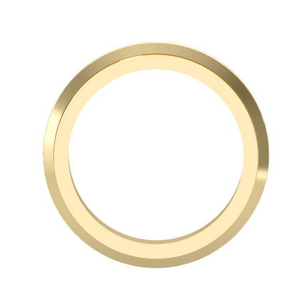 Contoured wedding band