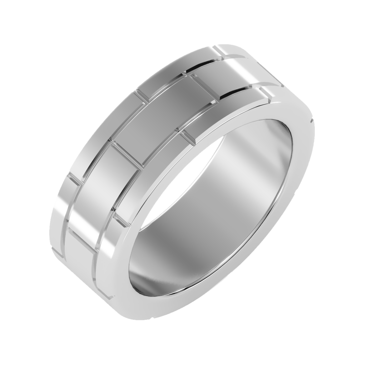 Contoured wedding band