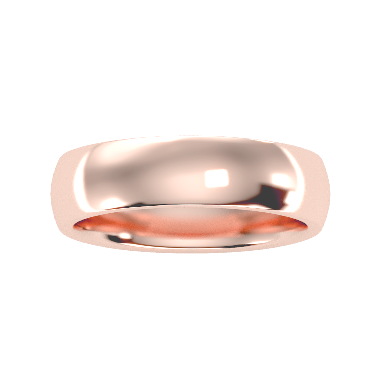 Contoured wedding band