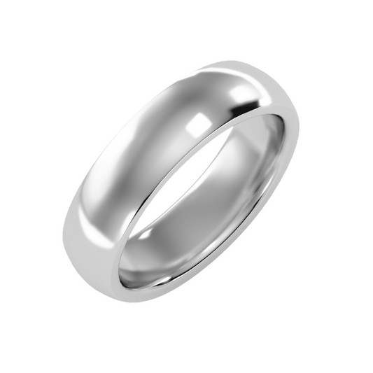 Contoured wedding band