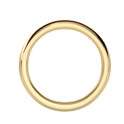 Contoured wedding band