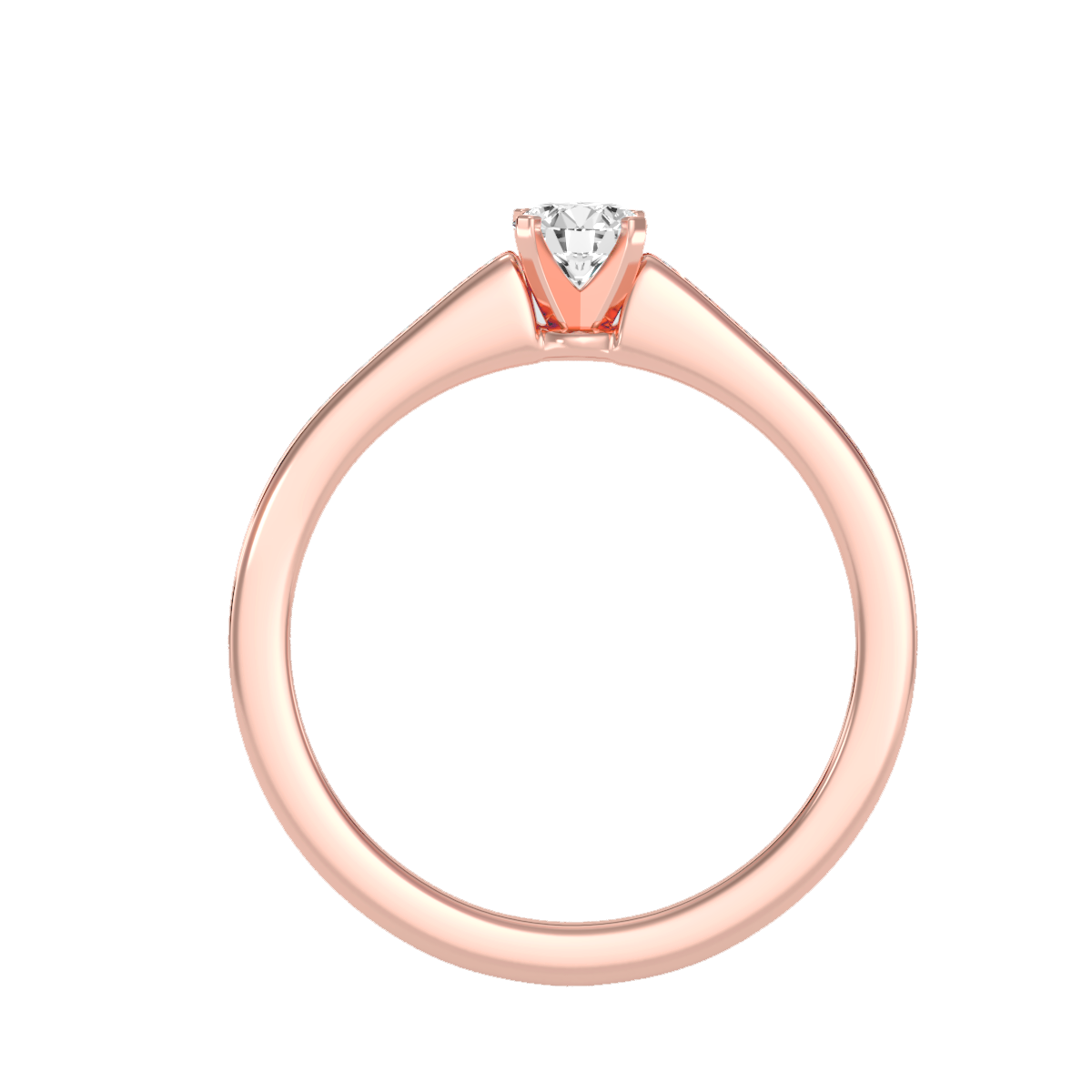 Solitaire ring with accent stones 1.21 ct