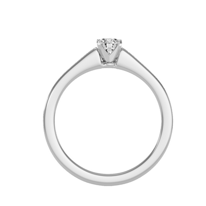 Solitaire ring with accent stones 1.21 ct