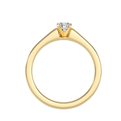 Solitaire ring with accent stones 1.21 ct