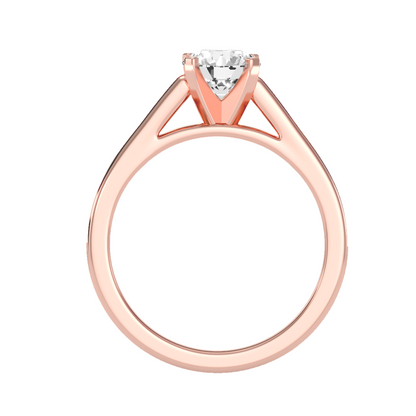 Solitaire ring with accent stones 1.26 ct