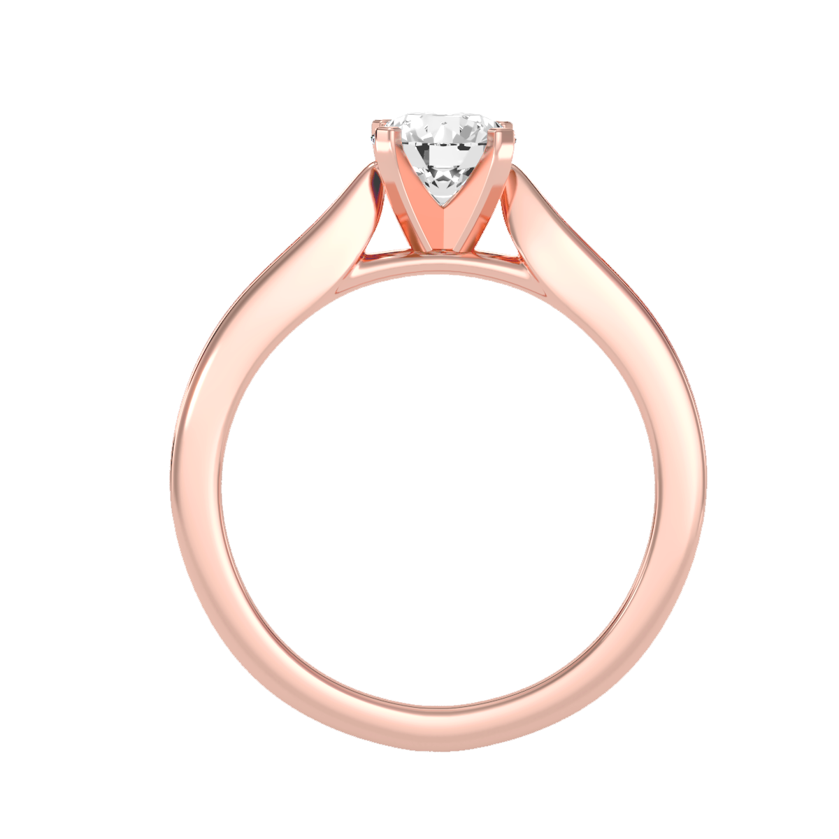 Solitaire ring with accent stones 1.42 ct