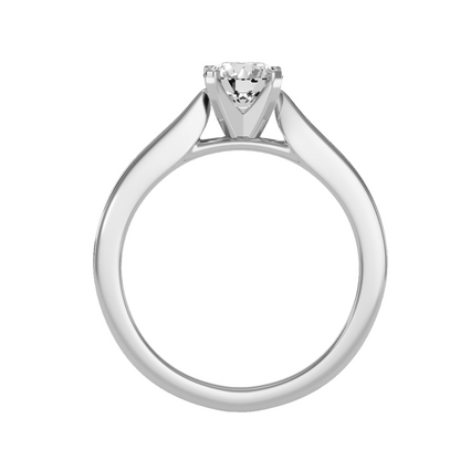 Solitaire ring with accent stones 1.42 ct
