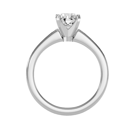 Solitaire ring with accent stones 1.29 ct