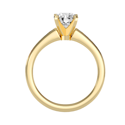 Solitaire ring with accent stones 1.29 ct