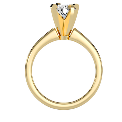 Solitaire ring with accent stones 1.58 ct