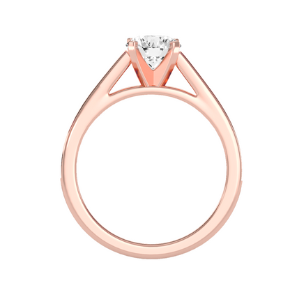 Solitaire ring with accent stones 1.41 ct