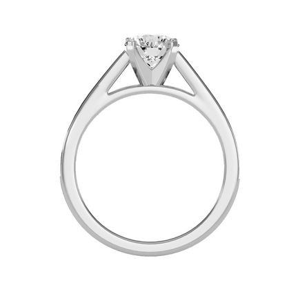 Solitaire ring with accent stones 1.41 ct