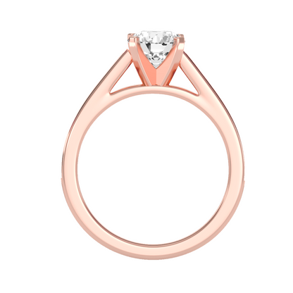 Solitaire ring with accent stones 1.51 ct