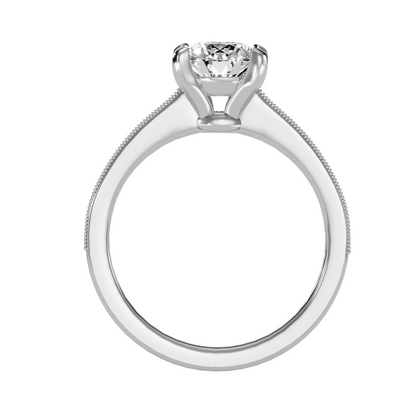 Solitaire ring with accent stones 1.10 ct