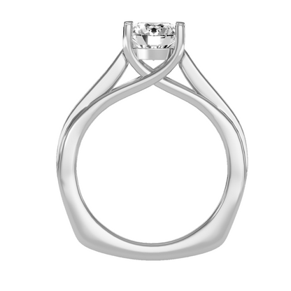 Solitaire ring with accent stones 1.77 ct