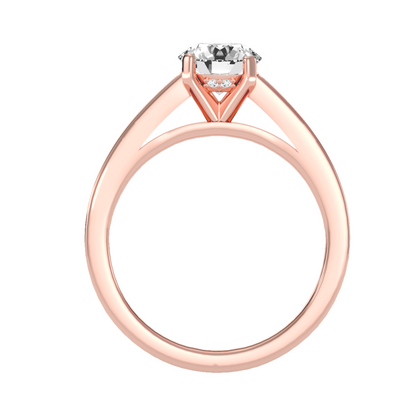 Solitaire ring with accent stones 1.40 ct