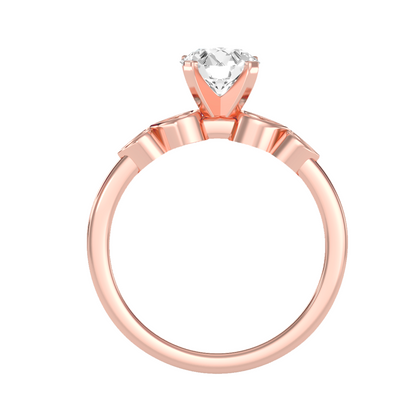 Solitaire ring with accent stones 1.21 ct