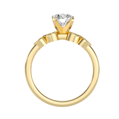 Solitaire ring with accent stones 1.21 ct