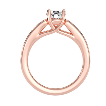 Solitaire ring with accent stones 1.57 ct
