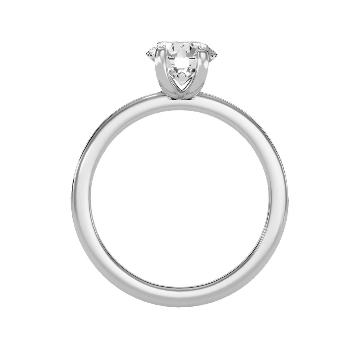 Solitaire ring with accent stones 1.47 ct