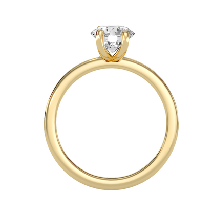 Solitaire ring with accent stones 1.47 ct
