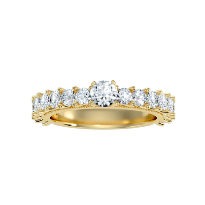 Solitaire ring with accent stones 2.53 ct